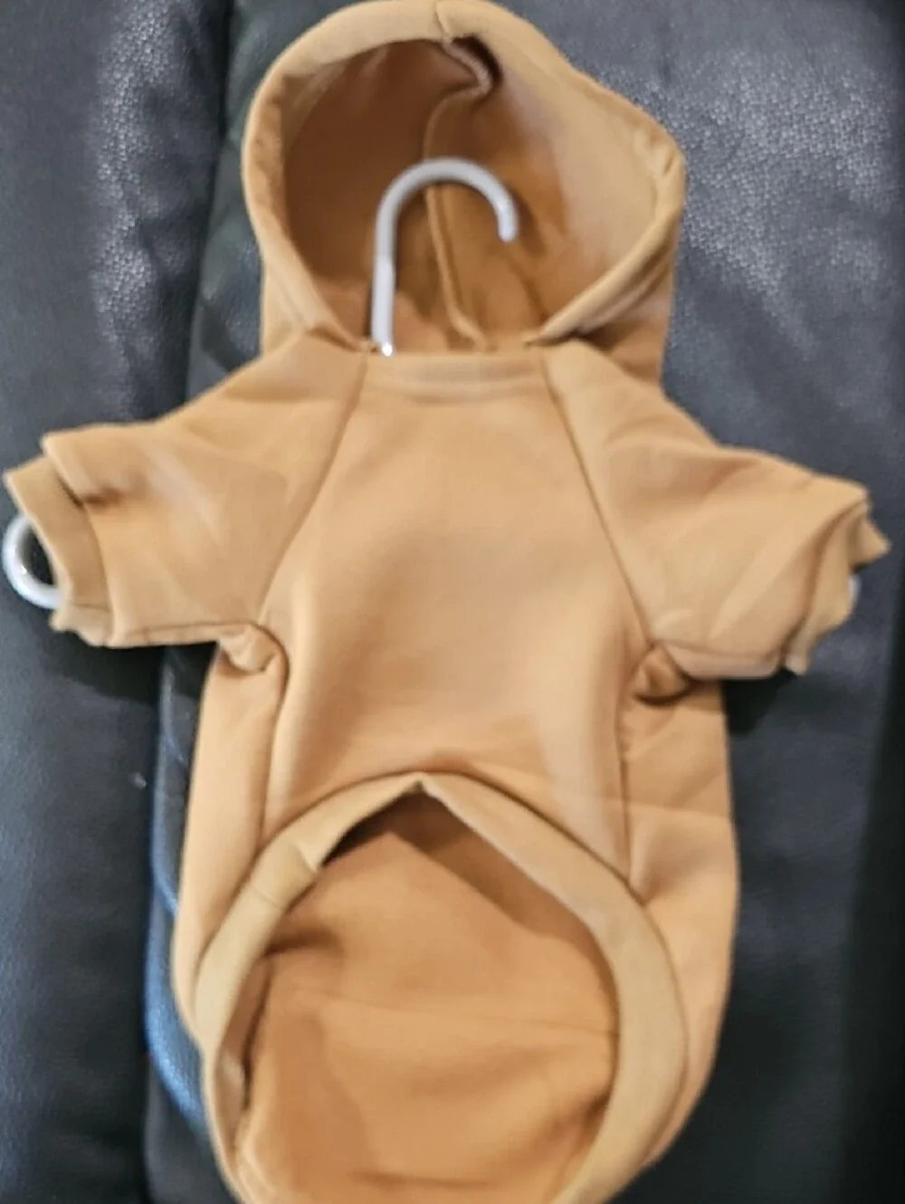 Baobicute Solid Brown Hooded Pet Onesie